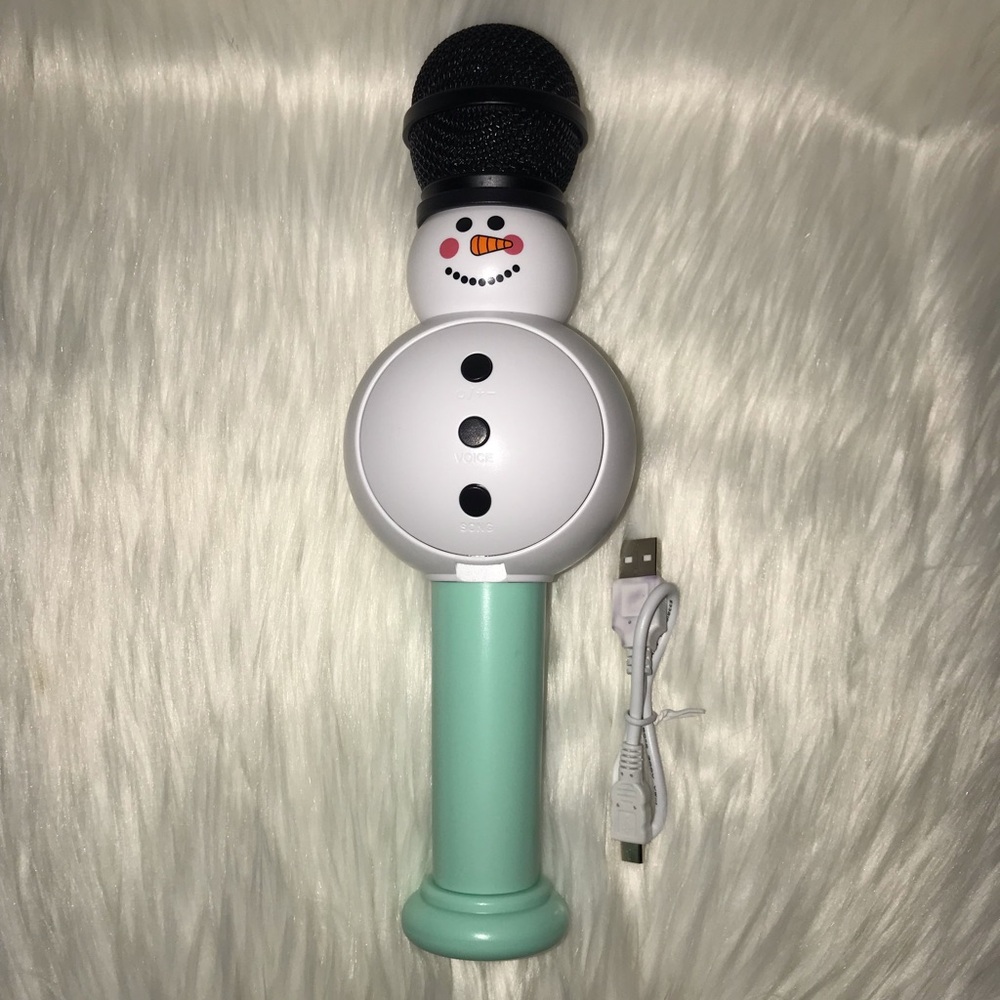 New out of box Packed Party Sleigh The Tunes Snowman Microphone with USB Cable